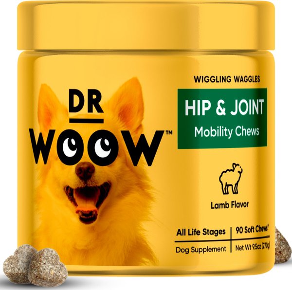 Dr Woow Hip & Joint Lamb Flavored Soft Chew Joint Supplement for Dogs, 90 count slide 1 of 8