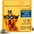 Dr Woow Pre, Pro & Post Biotics Duck & Pumpkin Flavor Soft Chew Digestion Supplement for Dogs, 90 count