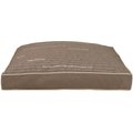 Precious Tails Urban Conversational Orthopedic Memory Foam Canvas Pillow Cat & Dog Bed with Removable Cover, Coffee, Small