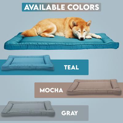 Show full view: Precious Tails Orthopedic Cat & Dog Bed Crate Mat, Gray, Small slide 8 of 9