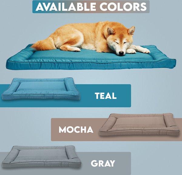Show full view: Precious Tails Orthopedic Cat & Dog Bed Crate Mat, Mocha, Large slide 8 of 9