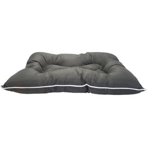 Precious Tails Co-Pilot Waterproof Pillow Cat & Dog Bed, Gray White, Medium