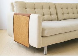 Precious Tails Cat Scratching Sofa Guard Microsuede Furniture Protector, Brown