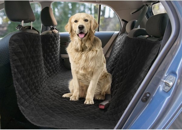 Precious Tails Quilted Car Seat Pet Hammock, Black slide 1 of 2