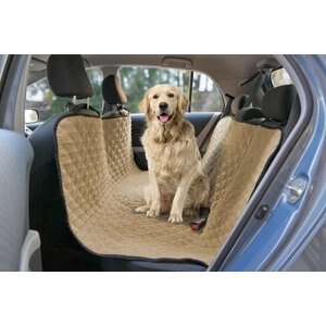 Precious Tails Quilted Car Seat Pet Hammock, Camel