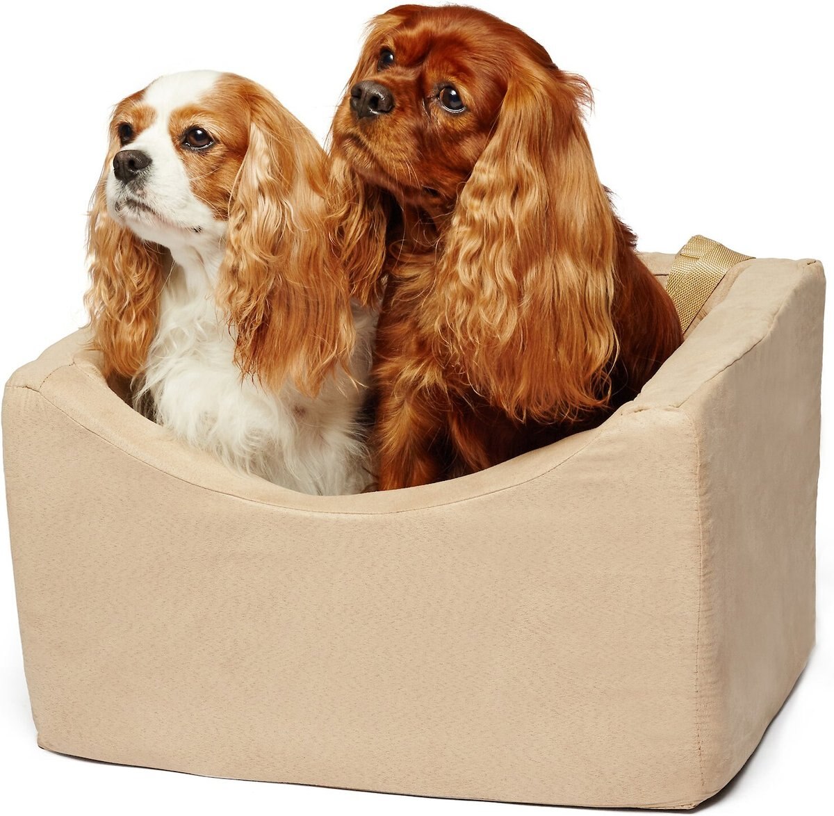PRECIOUS TAILS CoPilot Dog Car Booster Seat, Camel, Medium