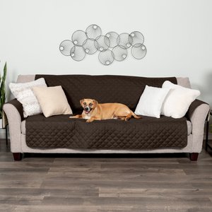 FurHaven Water-Resistant Reversible Furniture Protector, Espresso/Clay, Large Sofa