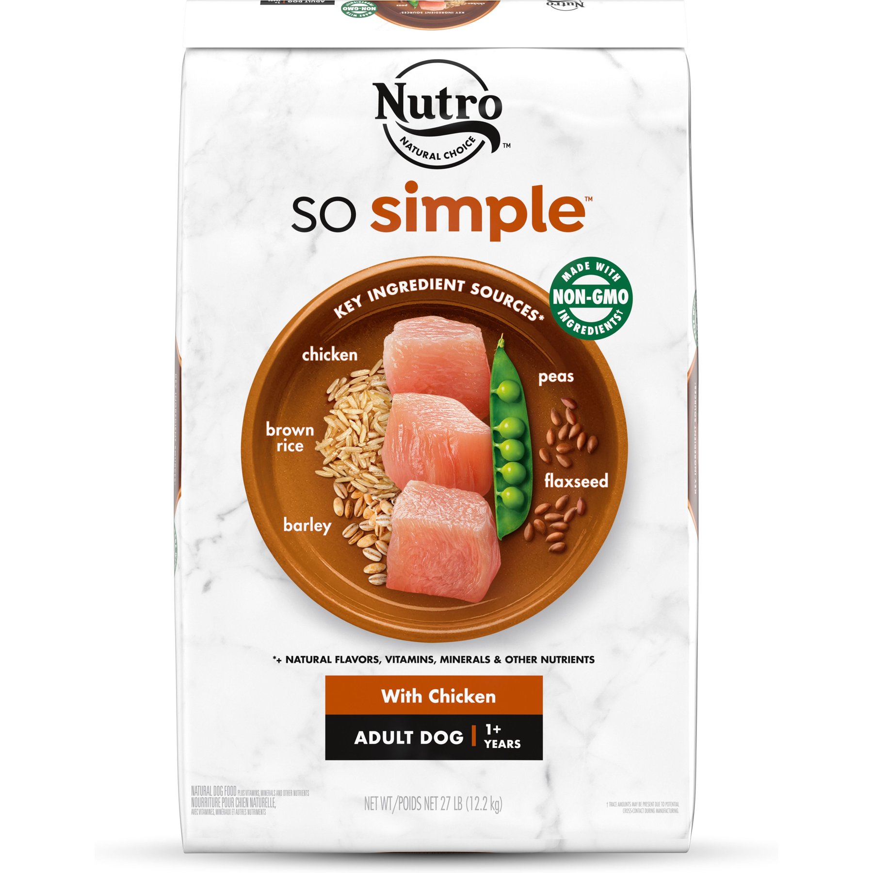 NUTRO SO SIMPLE Adult Chicken Rice Recipe Natural Dry Dog