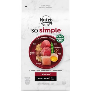 Nutro SO SIMPLE Adult Beef & Rice Recipe Natural Dry Dog Food, 4-lb bag
