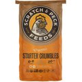 Scratch and Peck Feeds Organic Chicken, Duck, & Waterfowl Crumbles & GRUB Protein Starter Feed, 25-lb bag