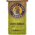 Scratch & Peck Feed Organic Chicken, Duck & Waterfowl Crumbles & GRUB Protein Grower Feed, 25-lb bag