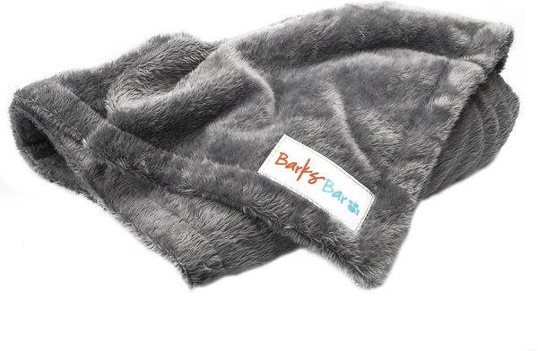 BarksBar Original Dog & Cat Throw Blanket, Gray, Large slide 1 of 9