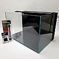 Lifegard Aquatics Low Iron Chrystal Built-In Back Filter Fish Aquarium Kit, 24-gal