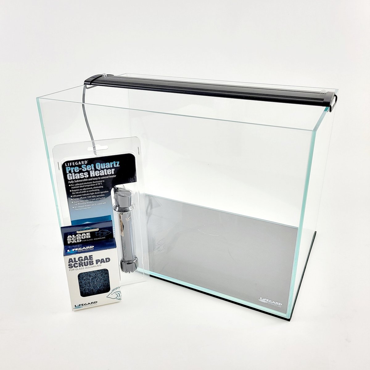 AQUEON LED MiniBow SmartClean Fish Aquarium Kit, Black, 5-gal