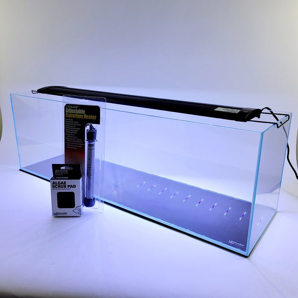 Long Low-Iron Rimless Aquarium - 12 Gallon