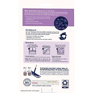 Bona Pet System Microfiber Sweeping Pad