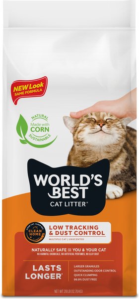 World's Best Low Tracking & Dust Control Multiple Cat Litter, 28-lb slide 1 of 4