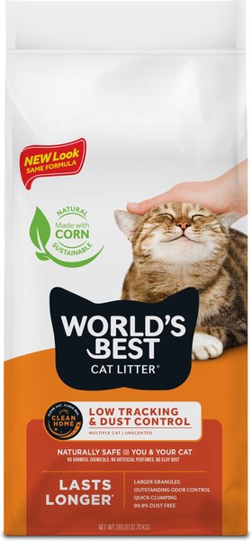 WORLD S BEST Low Tracking Dust Control Multiple Cat Litter 28 lb Chewy