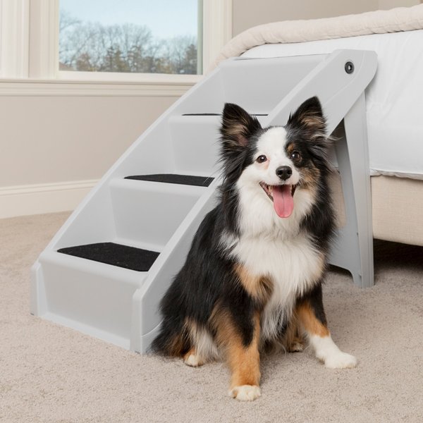 PetSafe CozyUp Foldable Cat & Dog Stairs, Grey, X-Large slide 1 of 8