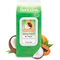 TropiClean Papaya & Coconut Luxury 2-in-1 Pet Wipes, 100 count