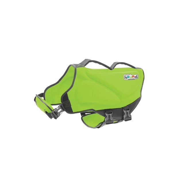 OUTWARD HOUND Dawson Swim Dog Life Jacket, Green, Medium