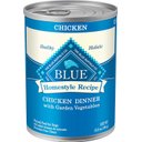 Blue Buffalo Homestyle Recipe Chicken Dinner with Garden Vegetables & Brown Rice Canned Dog Food, 12.5-oz, case of 24