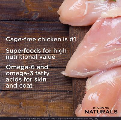 Show full view: Diamond Naturals Small Breed Adult Chicken & Rice Formula Dry Dog Food, 36-lb bundle slide 5 of 8