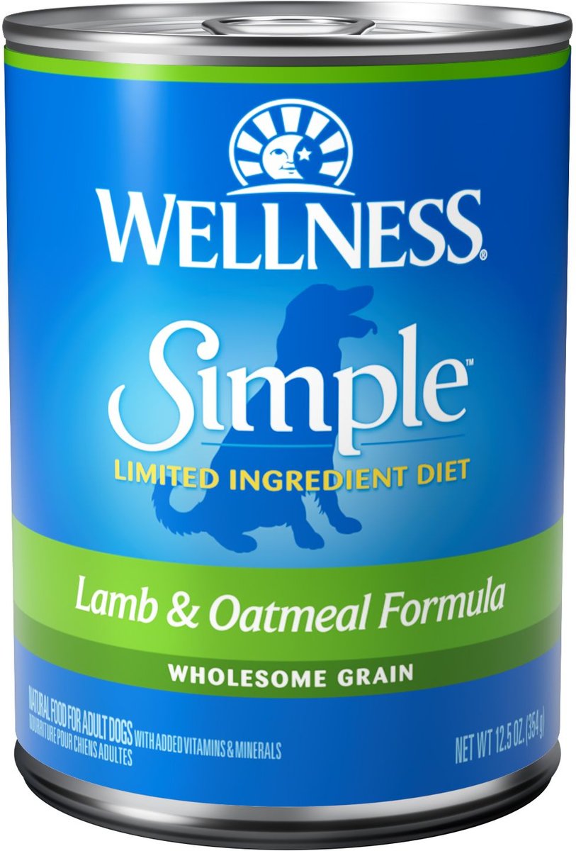 Wellness simple limited ingredient diet lamb & oatmeal formula dry dog outlet food