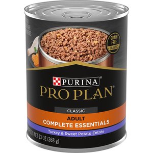 Purina Pro Plan Savor Adult Grain-Free Classic Turkey & Sweet Potato Entree Canned Dog Food, 13-oz, case of 12, bundle of 2