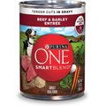 Purina ONE SmartBlend Tender Cuts in Gravy Beef & Barley Entree Adult Canned Dog Food, 13-oz, case of 12, bundle of 2