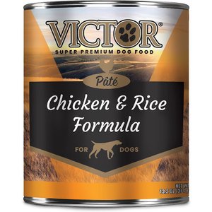 VICTOR Chicken & Rice Formula Pate Canned Dog Food, 13.2-oz, case of 24