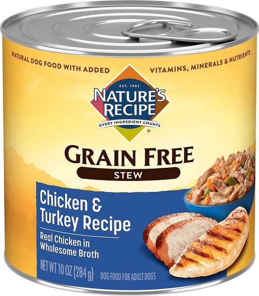 Discontinued - NATURE'S RECIPE Grain-Free Chicken & Turkey Stew Canned ...