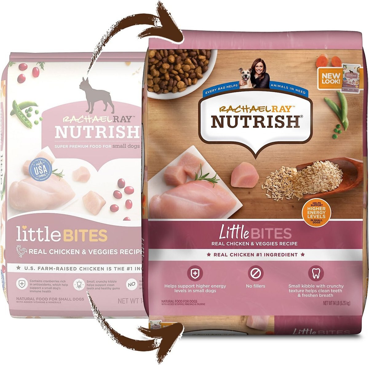 Rachael ray nutrish little bites small breed natural real chicken & veggies recipe dry dog hot sale food