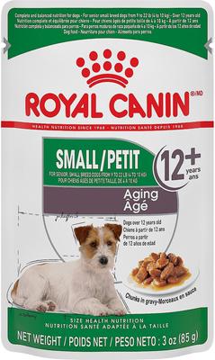 Show full view: Royal Canin Small Aging Wet Dog Food, 3-oz pouch, case of 12, 3-oz pouch, case of 12, bundle of 2 slide 3 of 10