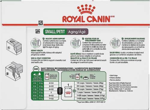 Show full view: Royal Canin Small Aging Wet Dog Food, 3-oz pouch, case of 12, 3-oz pouch, case of 12, bundle of 2 slide 6 of 10