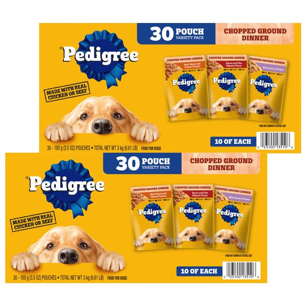 PEDIGREE Chopped Ground Dinner Variety Pack Adult Wet Dog Food