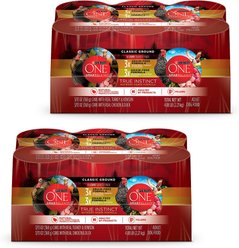 Purina ONE SmartBlend True Instinct Classic Ground Grain-Free Variety Pack Canned Dog Food, 13-oz can, bundle of 24 