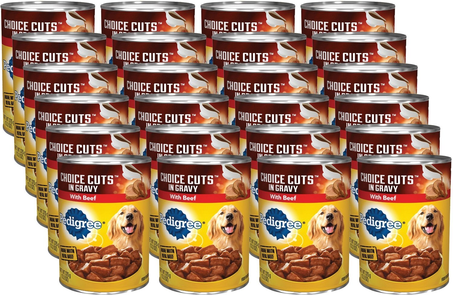 pedigree choice cuts in gravy with beef 22 oz