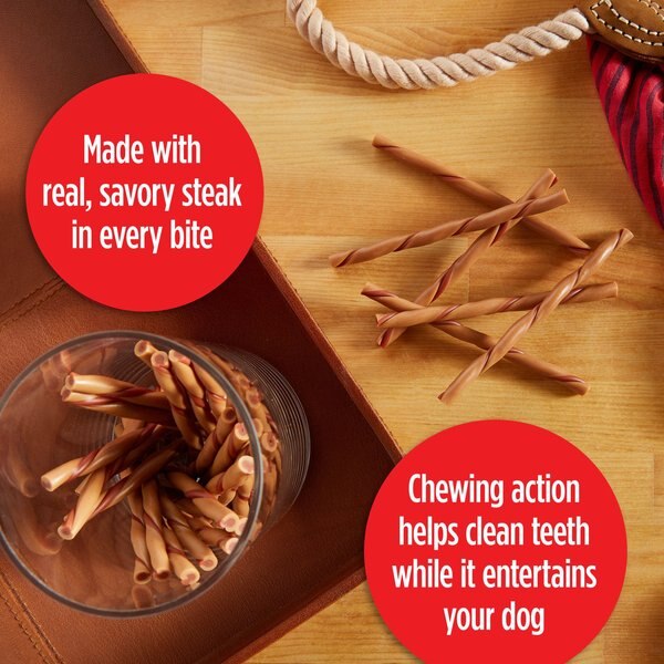 Milk-Bone Flavor Braids Chews Steaky Steaky Eggs & Bac'y Dog Treats