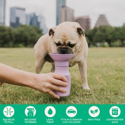 Springer Travel Dog Bottle, Lilac, 15-oz slide 2 of 5