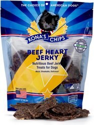 Kona's Chips Beef Heart Jerky Dog Treats, 12-oz bag