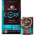 Wellness CORE Ocean Whitefish, Herring & Salmon Recipe Dry Dog Food + Bowl Boosters Tender Whitefish & Salmon Recipe Food Mixer or Topper