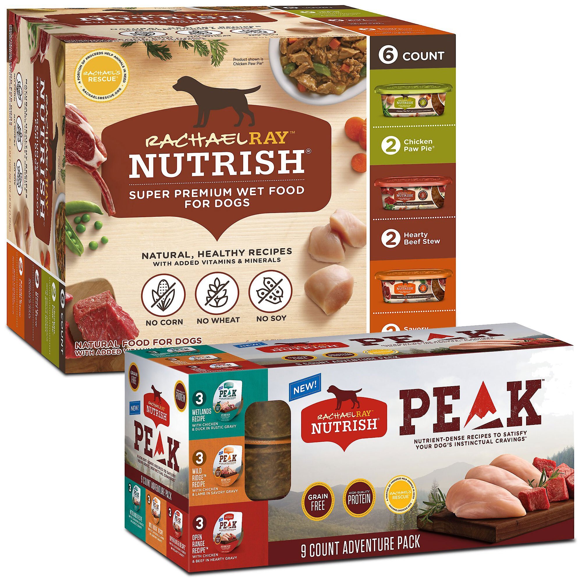 RACHAEL RAY NUTRISH Natural Variety Pack Wet Dog Food & Rachael Ray