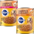 Pedigree Chopped Ground Dinner with Beef + Chicken Canned Dog Food