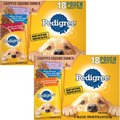 Pedigree Chopped Ground Dinner Variety Pack with Chicken, Filet Mignon & Beef + Variety Pack with Chicken, Beef & Bacon Wet Dog Food