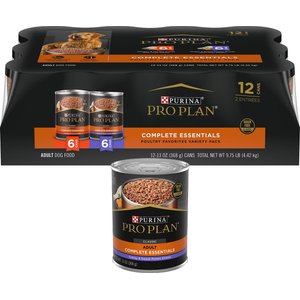 Purina Pro Plan Complete Essentials Variety Pack Grain-Free Canned Dog Food + Savor Adult Grain-Free Classic Turkey & Sweet Potato Entree Canned Food