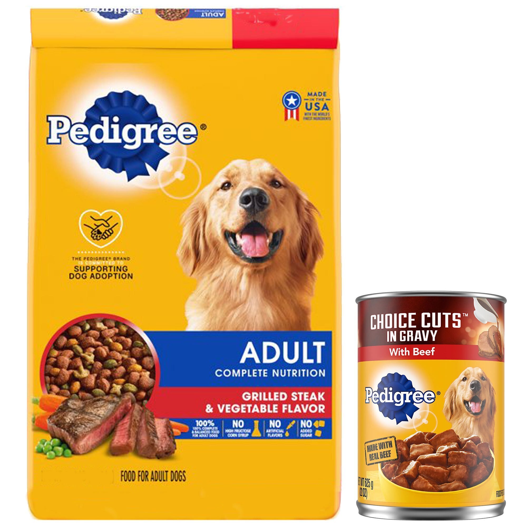 PEDIGREE Complete Nutrition Grilled Steak & Vegetable Flavor Dog Kibble
