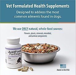 JustFoodForDogs Calm Capsule Calming Supplement for Dogs, 90 count slide 2 of 6