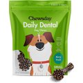 Chewsday Minty Fresh Daily Dental Dog Dental Treats, 28 count, Small