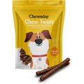 Chewsday Peanuty Bliss Chew Twists Rawhide-Free Dog Hard Chews, 28 count